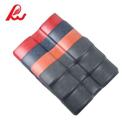 Superior Weather Resistance asa synthetic resin roof tile, classic colorful roofing tile